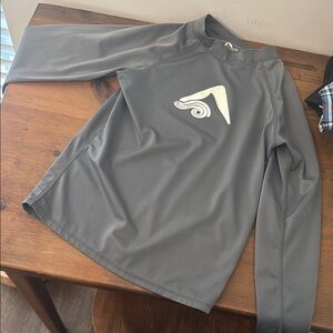 Gray Long Sleeve Swim Shirt